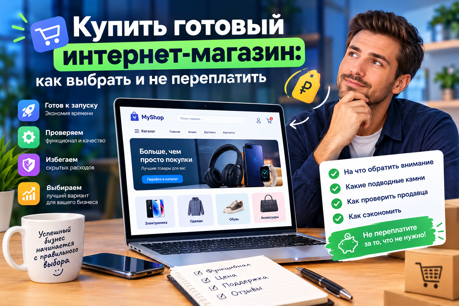 Купить готовый интернет-магазин: как выбрать и не переплатить