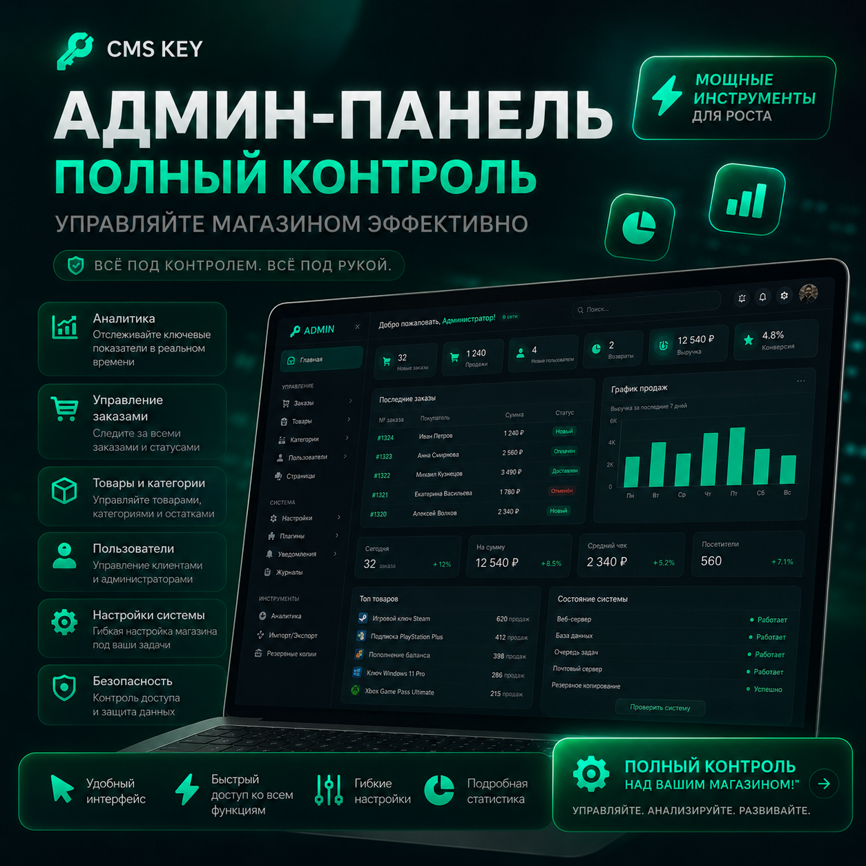 Готовый скрипт маркетплейса цифровых товаров